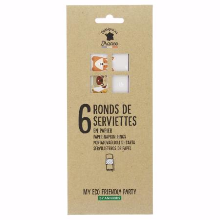 Hunde Party Serviettenringe - ECO Friendly
